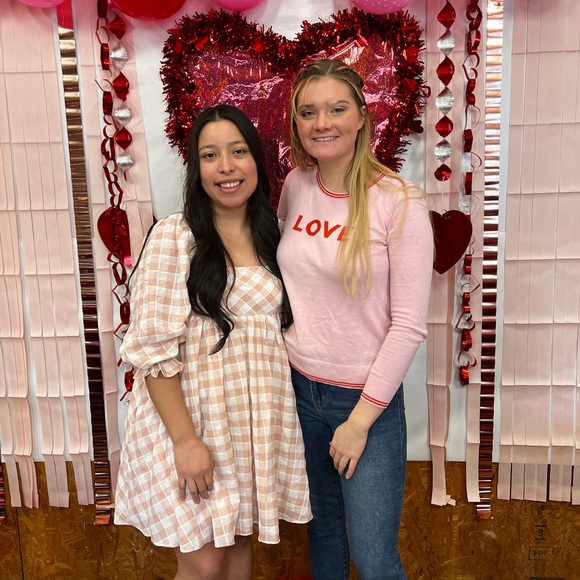 Pink gingham dress - Picture 3 of 3